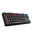 Ant Esports MK1000 Mechanical Wired Gaming Keyboard Black Hot-Swappable Per-Key RGB Red Outemu Switches