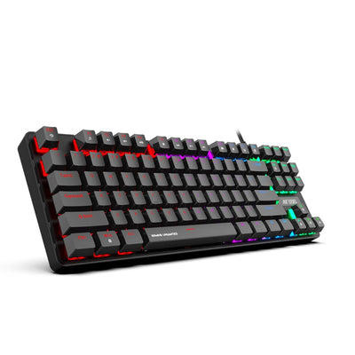 Ant Esports MK1000 Mechanical Wired Gaming Keyboard Black Hot-Swappable Per-Key RGB Red Outemu Switches