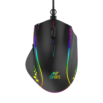 Ant Esports GM600 7200DPI RGB Wired Gaming Mouse Black