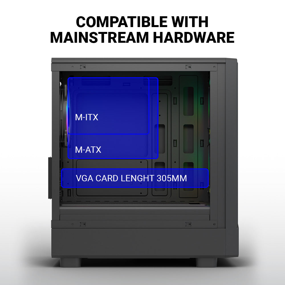 Ant Esports 120 Air Mini Tower Black