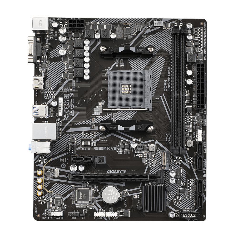 Gigabyte A520M K V2 DDR4 M-ATX Motherboard