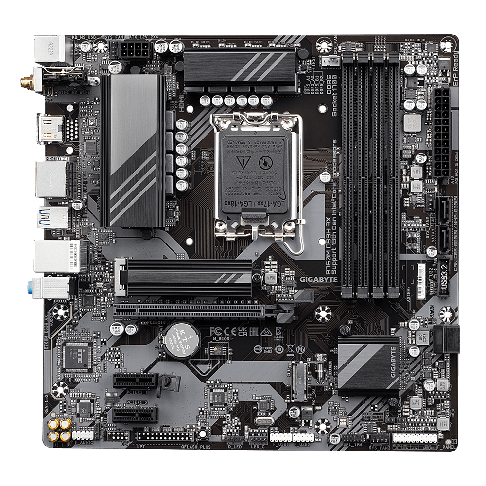Gigabyte B760M DS3H AX WiFi DDR5 M-ATX Motherboard