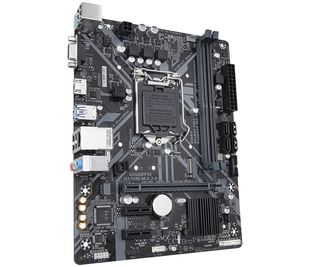 Gigabyte H310M M.2 2.0 DDR4 M-ATX Motherboard