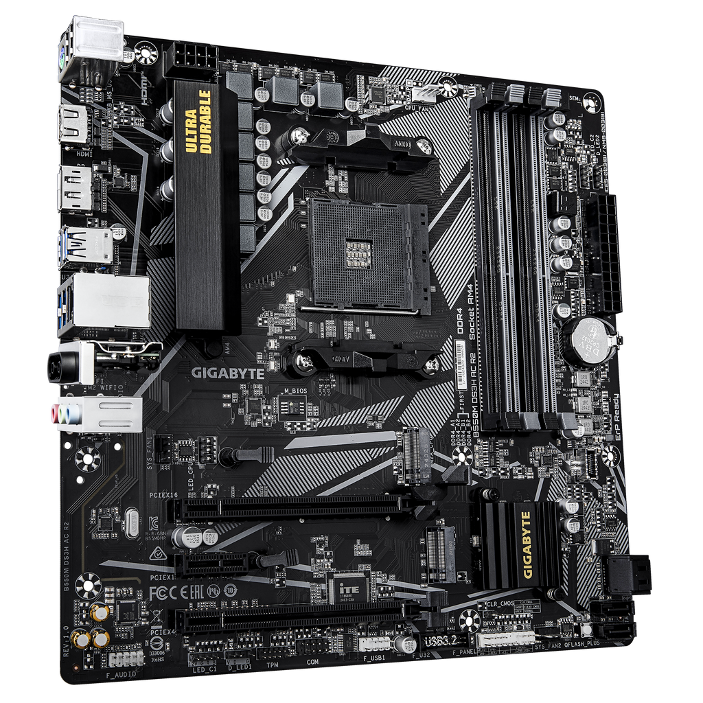 GIGABYTE B550M DS3H AC R2 M-ATX Motherboard