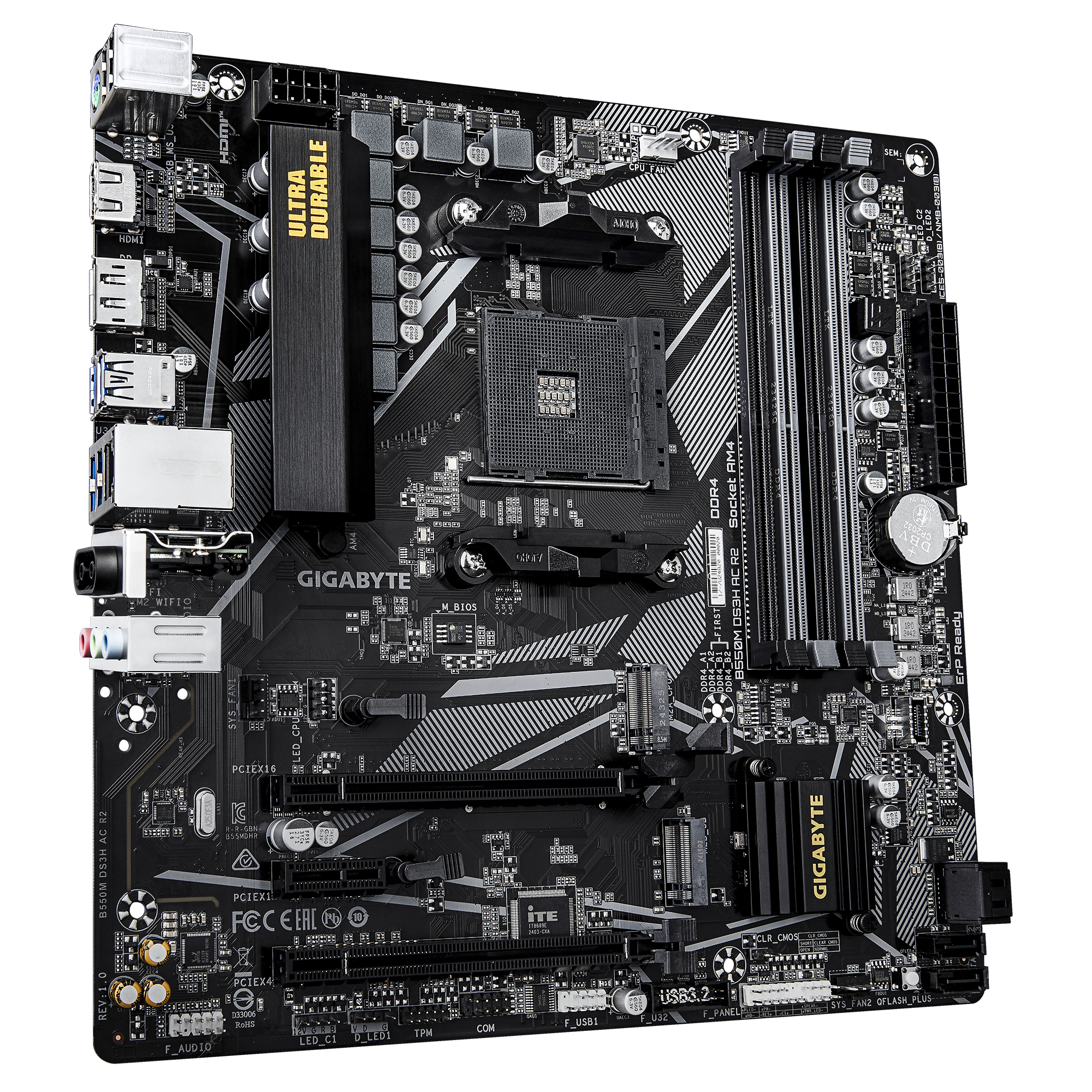 GIGABYTE B550M DS3H AC R2 M-ATX Motherboard