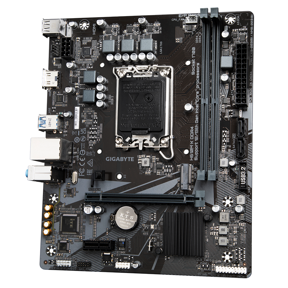 GIGABYTE H610M K DDR4 M-ATX Motherboard