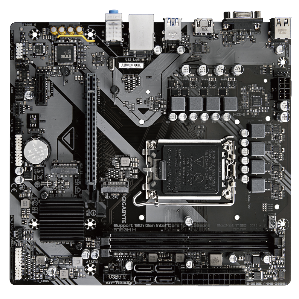 Gigabyte B760M H DDR5 M-ATX Motherboard