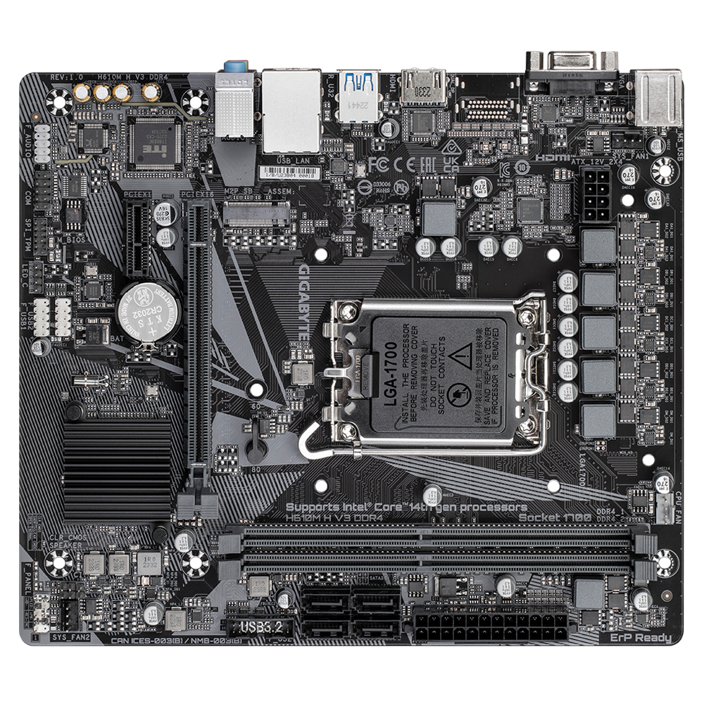 GIGABYTE H610M H V3 DDR4 M-ATX Motherboard