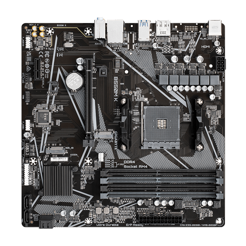 Gigabyte B550M K Motherboard