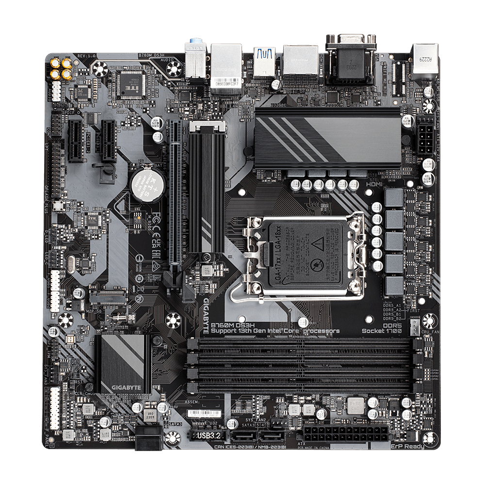 Gigabyte B760M DS3H DDR5 M-ATX Motherboard