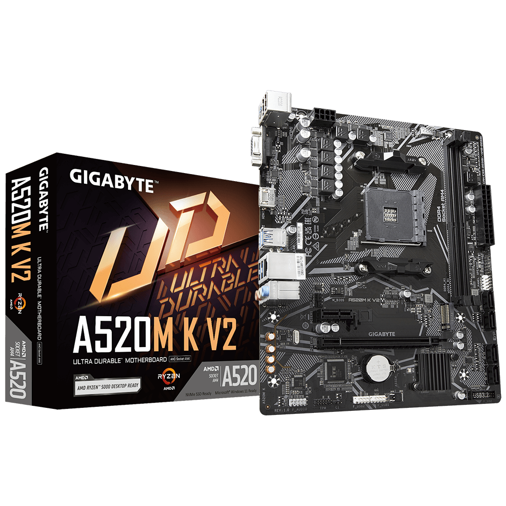 Gigabyte A520M K V2 DDR4 M-ATX Motherboard