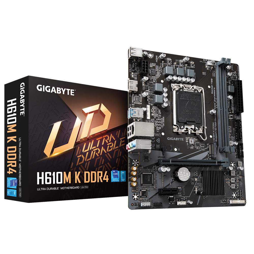 GIGABYTE H610M K DDR4 M-ATX Motherboard
