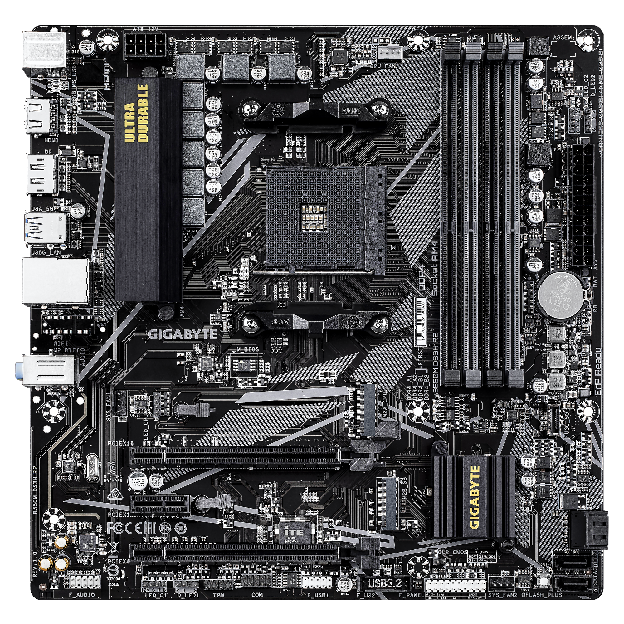 GIGABYTE B550M DS3H R2 M-ATX Motherboard