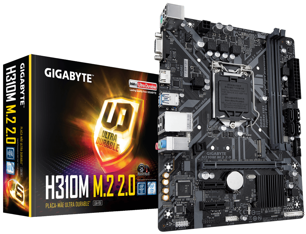 Gigabyte H310M M.2 2.0 DDR4 M-ATX Motherboard