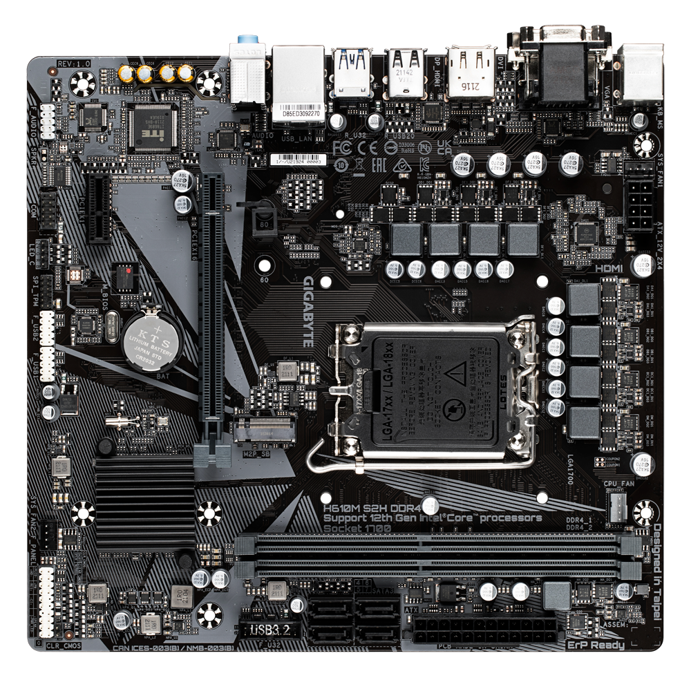 Gigabyte H610M S2H DDR4 M-ATX Motherboard