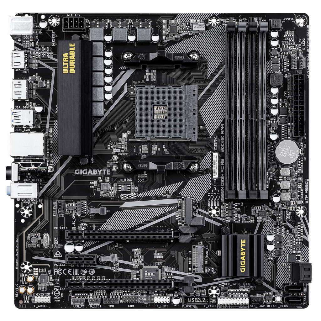 GIGABYTE B550M DS3H AC R2 M-ATX Motherboard