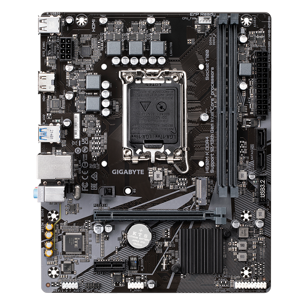 GIGABYTE H610M K DDR4 M-ATX Motherboard