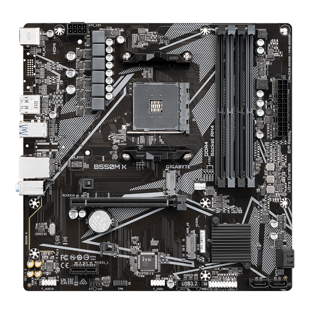 Gigabyte B550M K Motherboard