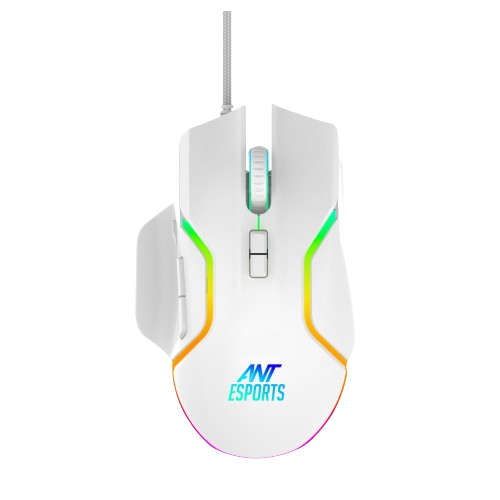 Ant Esports GM320 12800DPI RGB Wired Gaming Mouse White