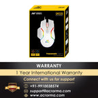 Ant Esports GM320 12800DPI RGB Wired Gaming Mouse White