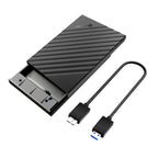 Cablet 2.5 Inch SATA USB 3.0 HDD/SSD 5Gbps Speed Portable External Enclosure for 7mm and 9.5mm, Tool-Free Design, Supports UASP Max 6TB (HD2599-U3 (USB 3.0))