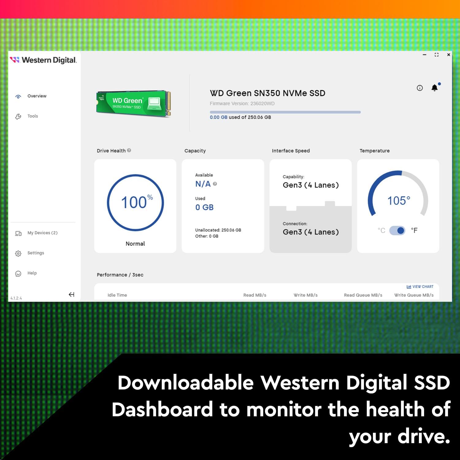 WD Green SN350 250GB NVMe Gen3 SSD