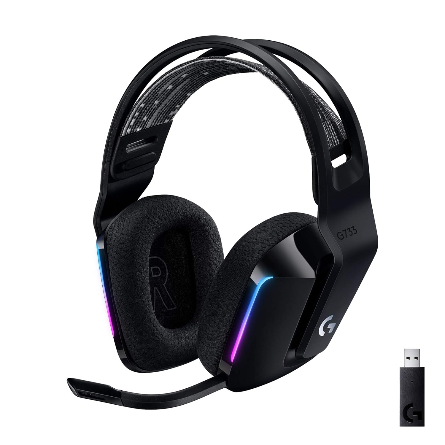 Logitech G733 Lightspeed RGB Gaming Headset (Black)