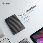 Cablet 2.5 Inch SATA USB 3.0 HDD/SSD 5Gbps Speed Portable External Enclosure for 7mm and 9.5mm, Tool-Free Design, Supports UASP Max 6TB (HD2599-U3 (USB 3.0))