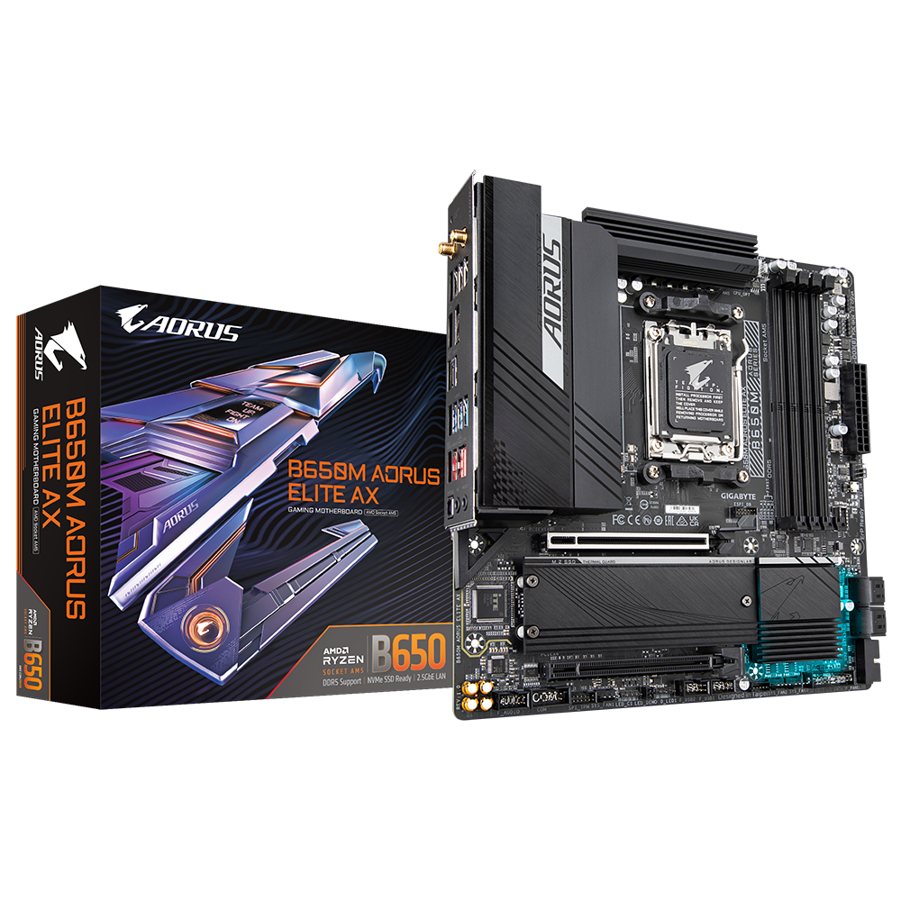 Gigabyte B650M Aorus Elite AX WIFI M-ATX Motherboard