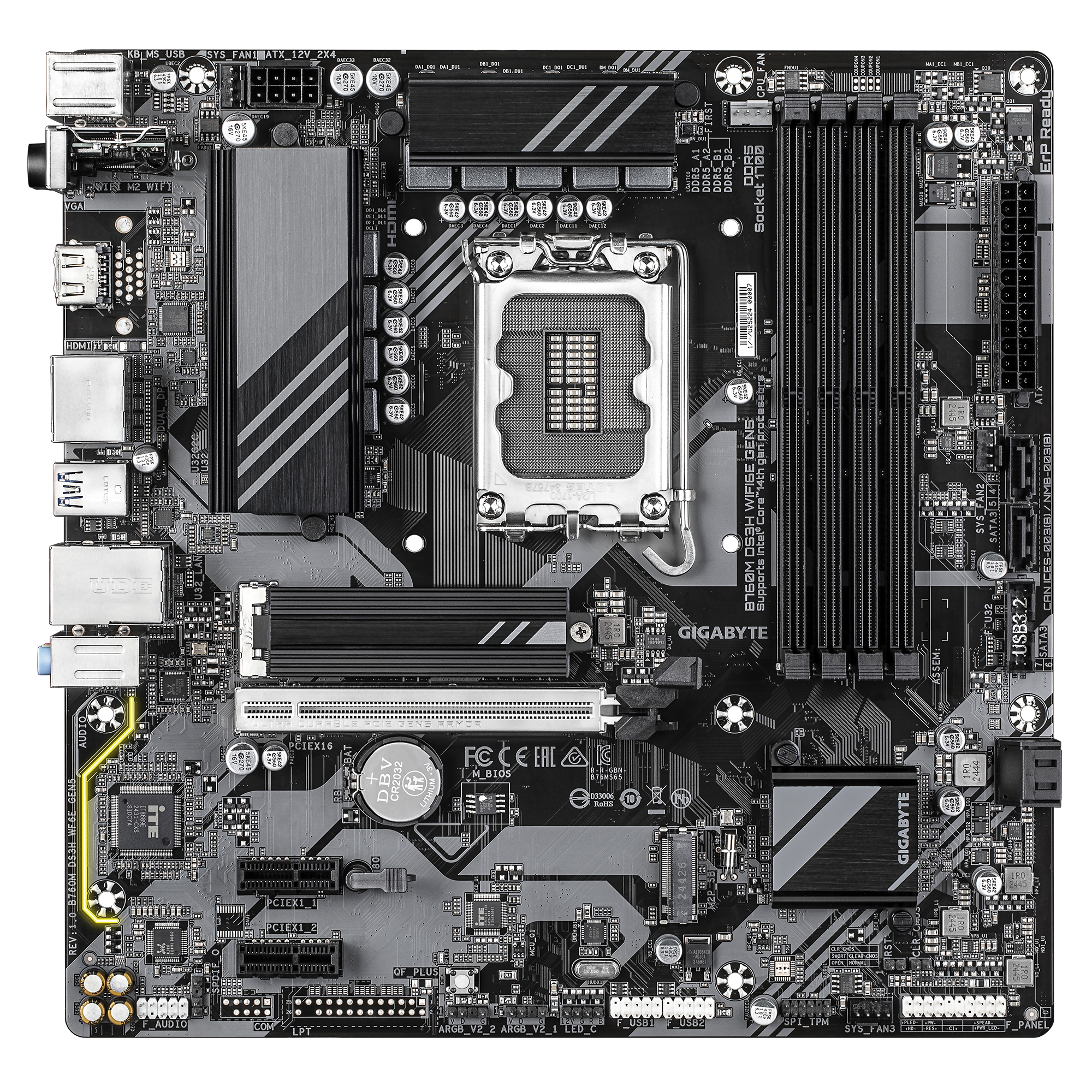 Gigabyte B760M DS3H WIFI6E GEN5 Motherboard