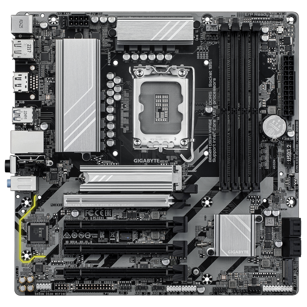 GIGABYTE B860M DS3H WIFI6E M-ATX Motherboard