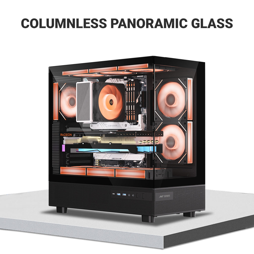 Ant Esports Crystal X6 ARGB ATX Mid Tower Case