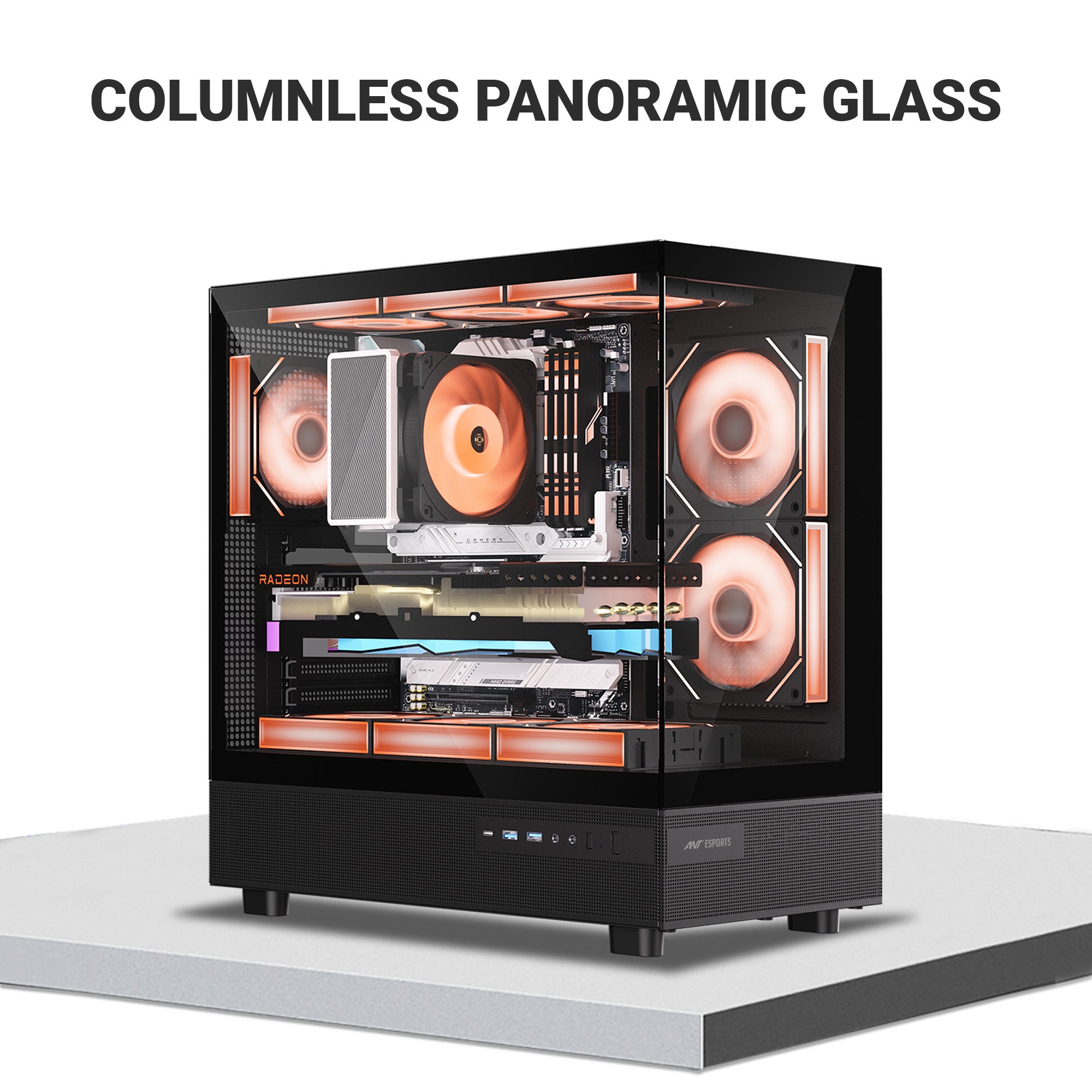 Ant Esports Crystal X6 ARGB ATX Mid Tower Case