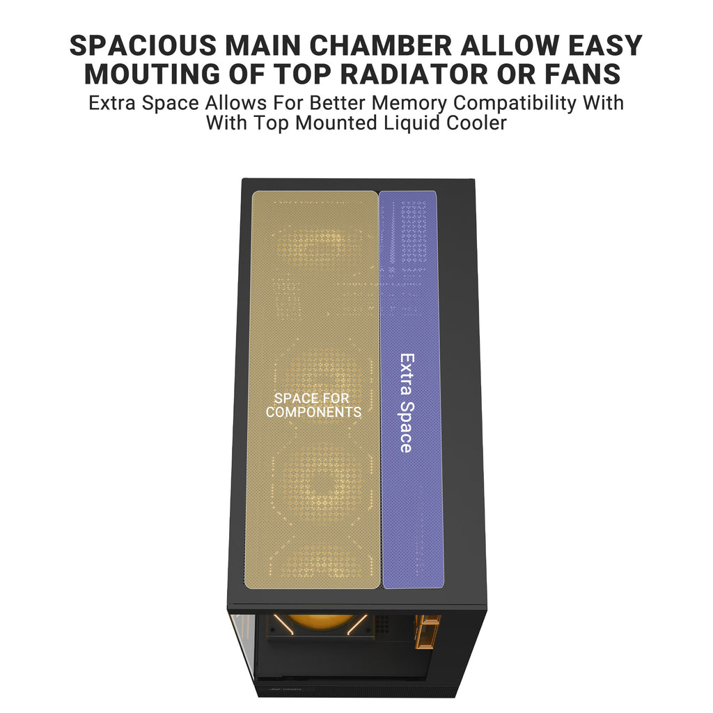 Ant Esports Crystal X6 ARGB ATX Mid Tower Case