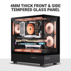 Ant Esports Crystal X6 ARGB ATX Mid Tower Case
