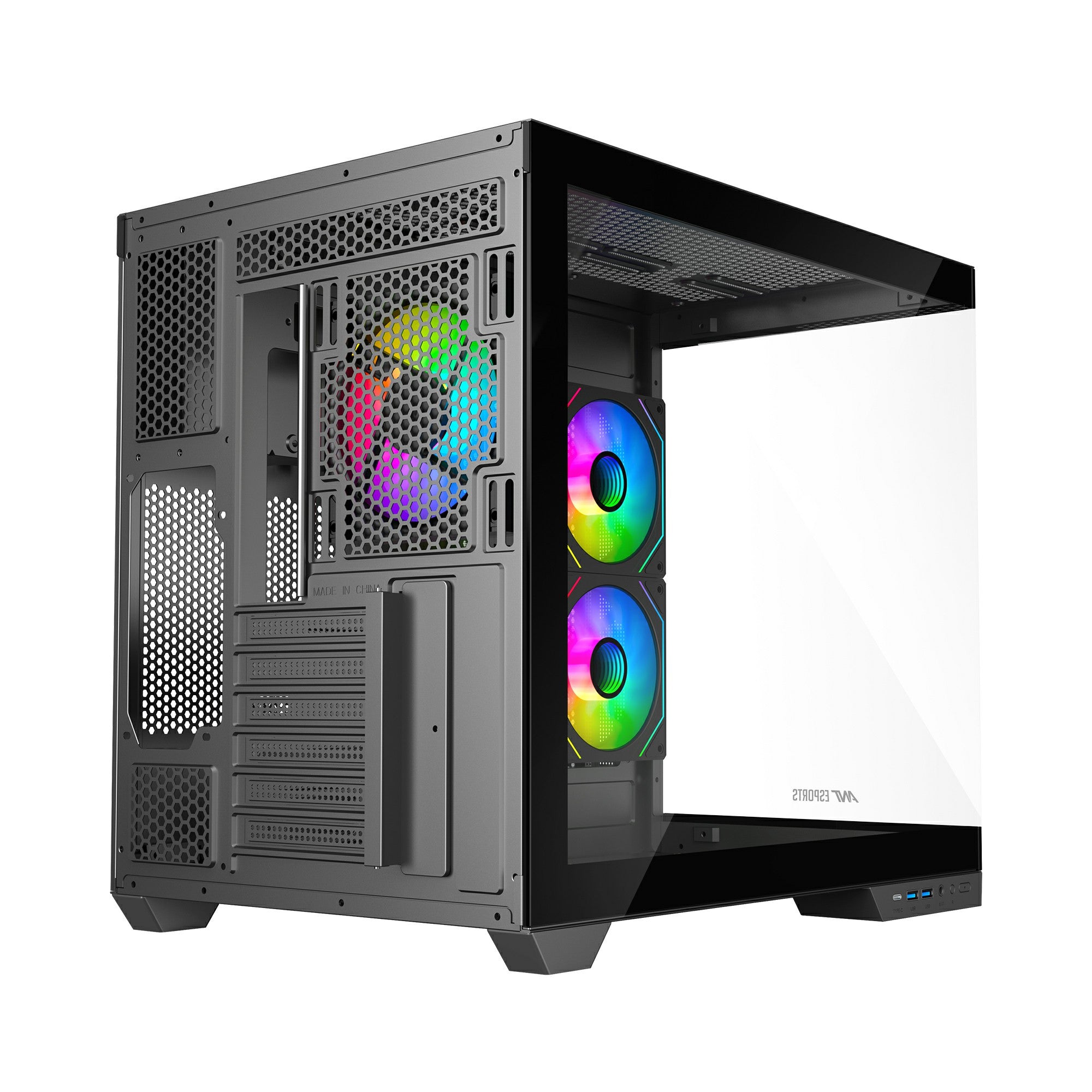 Ant Esports Crystal X4 ARGB Grey ATX Mid Tower Case