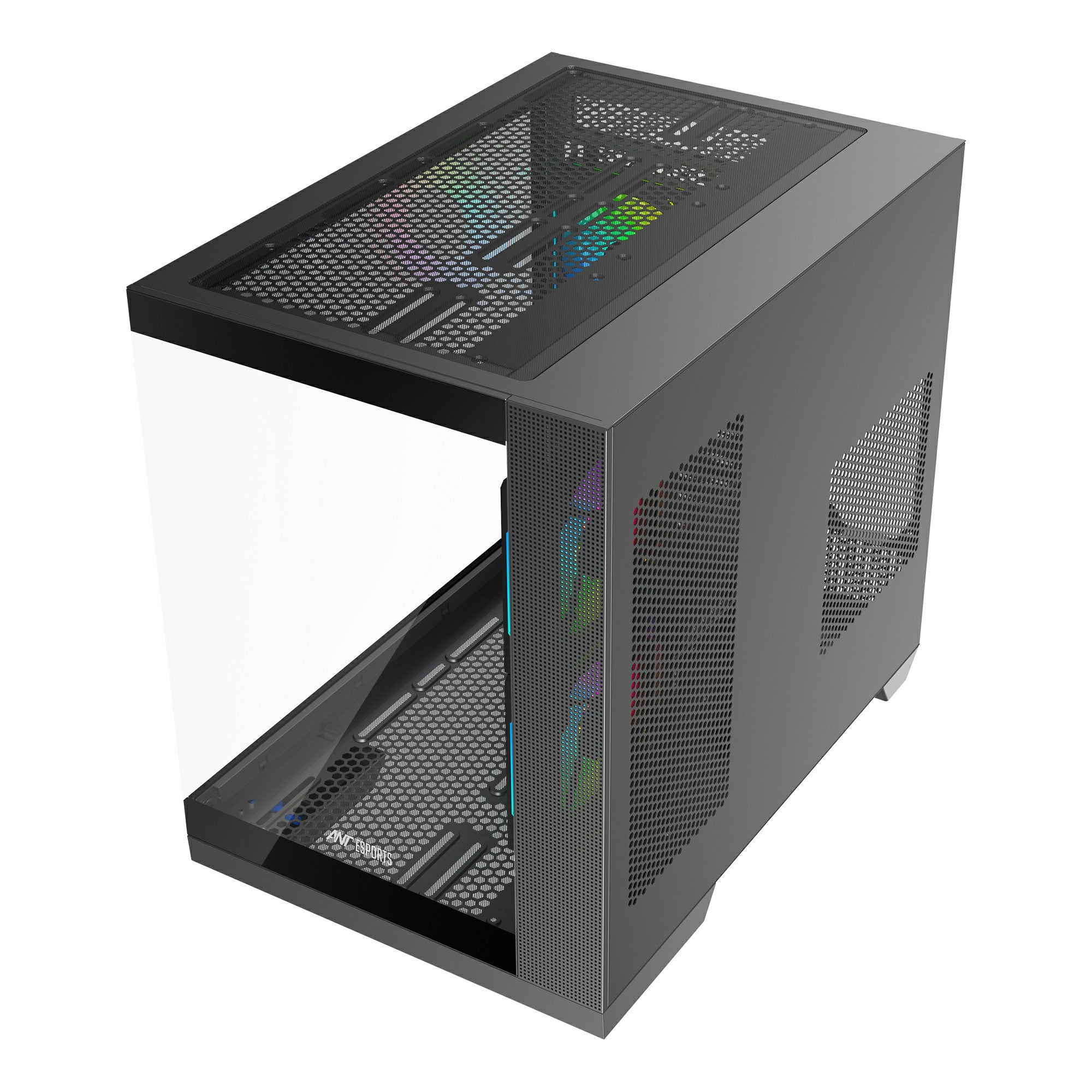 Ant Esports Crystal X4 ARGB Grey ATX Mid Tower Case
