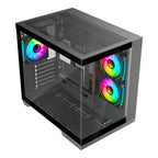Ant Esports Crystal X4 ARGB Grey ATX Mid Tower Case