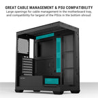 ANT Esports Crystal X7 ARGB ATX Mid Tower Case Black