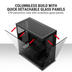 ANT Esports Crystal X7 ARGB ATX Mid Tower Case Black