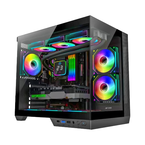 Ant Esports Crystal X4 ARGB Grey ATX Mid Tower Case