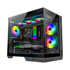 Ant Esports Crystal X4 ARGB Grey ATX Mid Tower Case