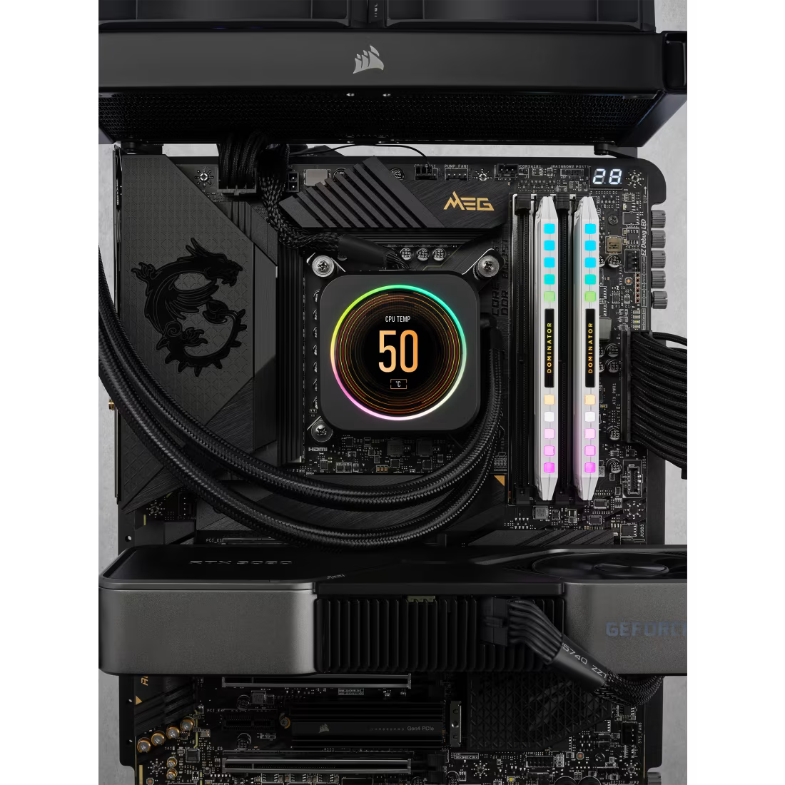 Corsair Dominator Platinum RGB White 32GB (16GBx2) 6200MHz CL36 DDR5 RAM