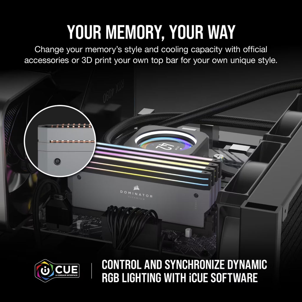 Corsair Dominator Titanium RGB 96GB (48GBx2) 6000MHz CL30 DDR5 RAM