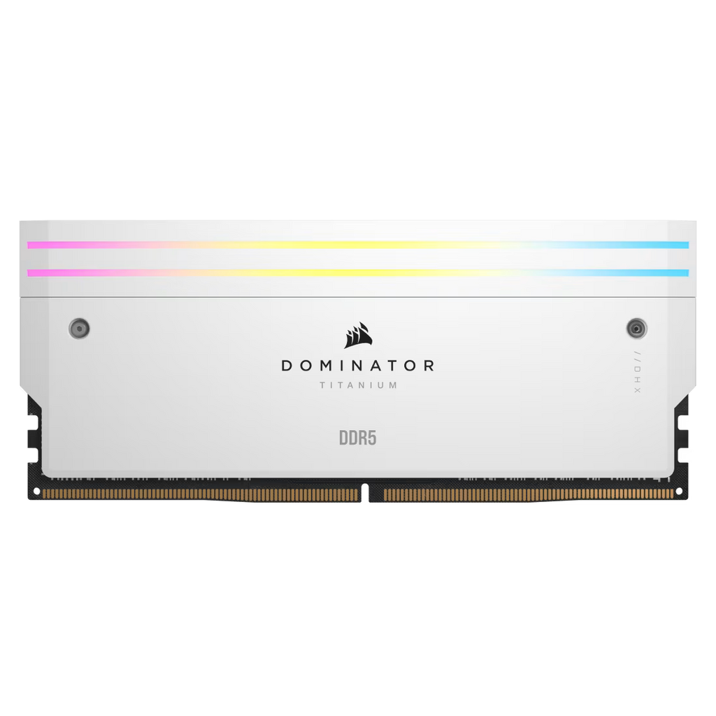 Corsair Dominator Titanium RGB DDR5 96GB (48GBx2) 6600MHz RAM (White)