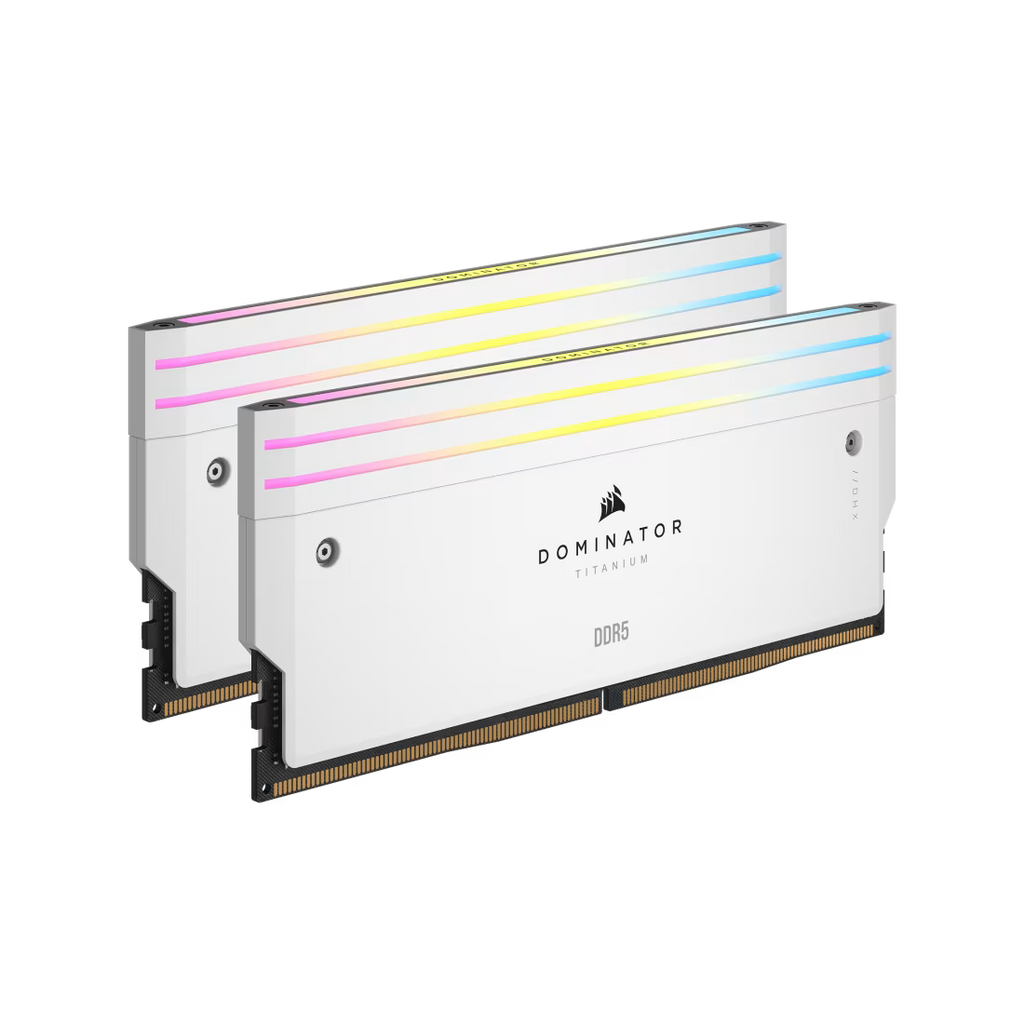 Corsair Dominator Titanium RGB DDR5 96GB (48GBx2) 6600MHz RAM (White)