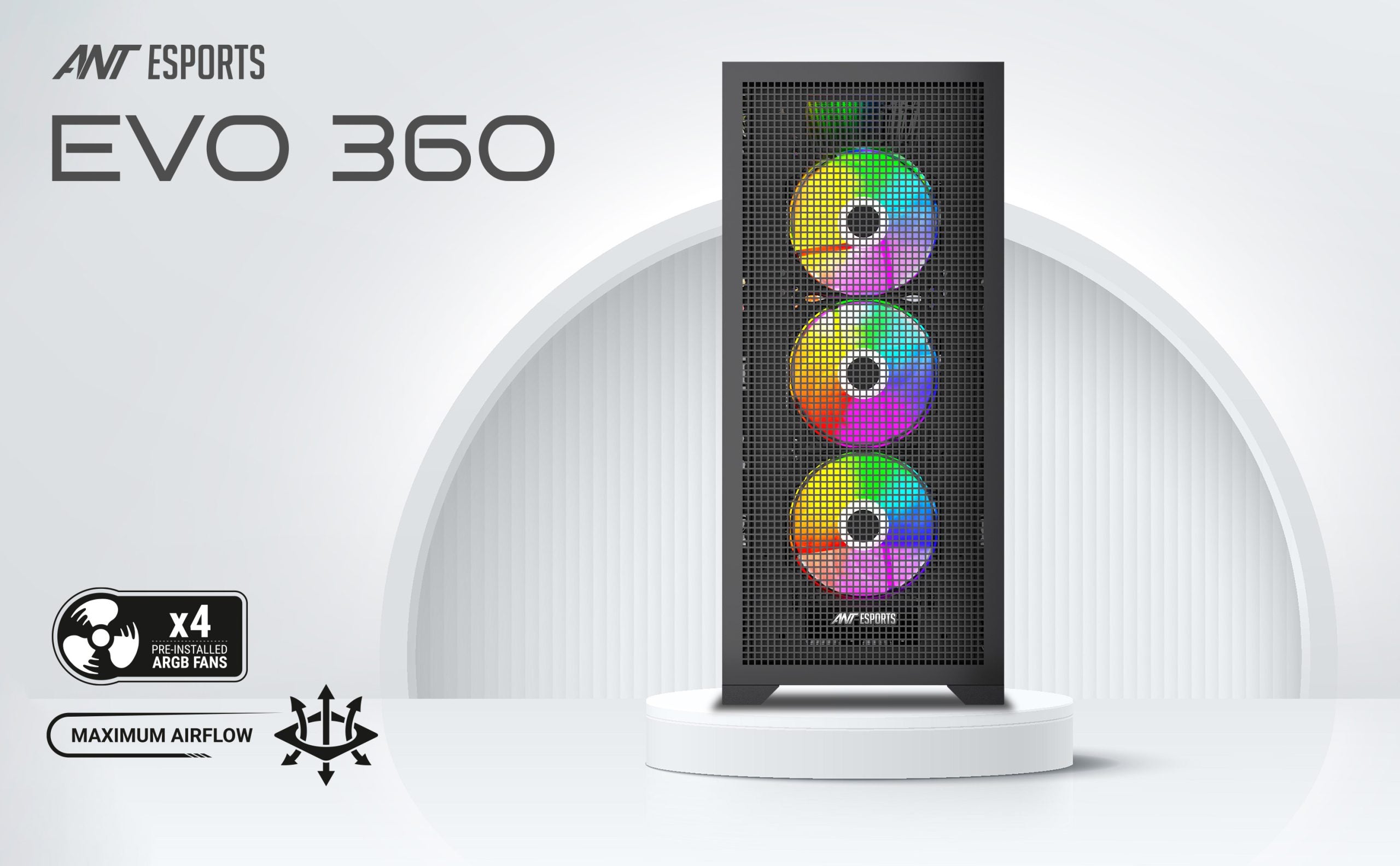 Ant Esports EVO 360 Mid Tower (Black)