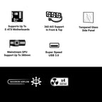 Ant Esports EVO 360 Mid Tower (Black)