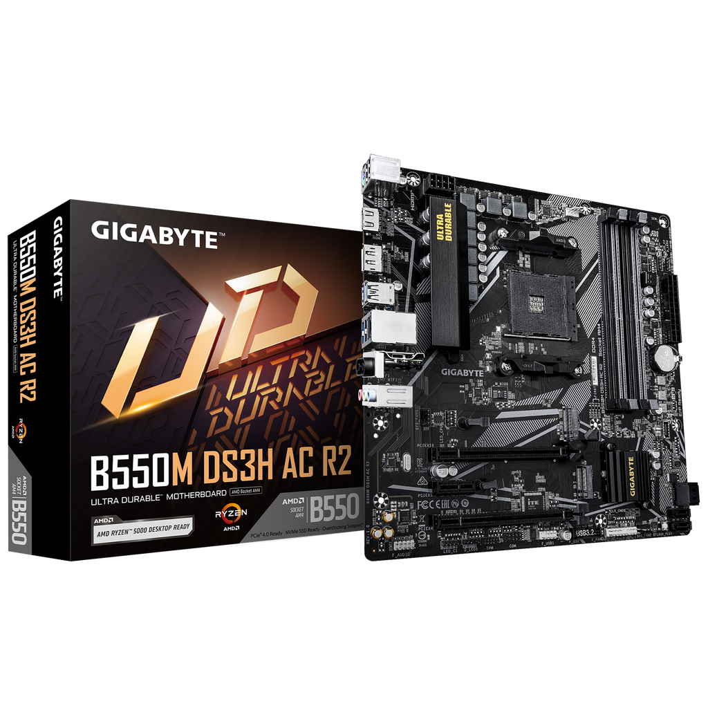GIGABYTE B550M DS3H AC R2 M-ATX Motherboard