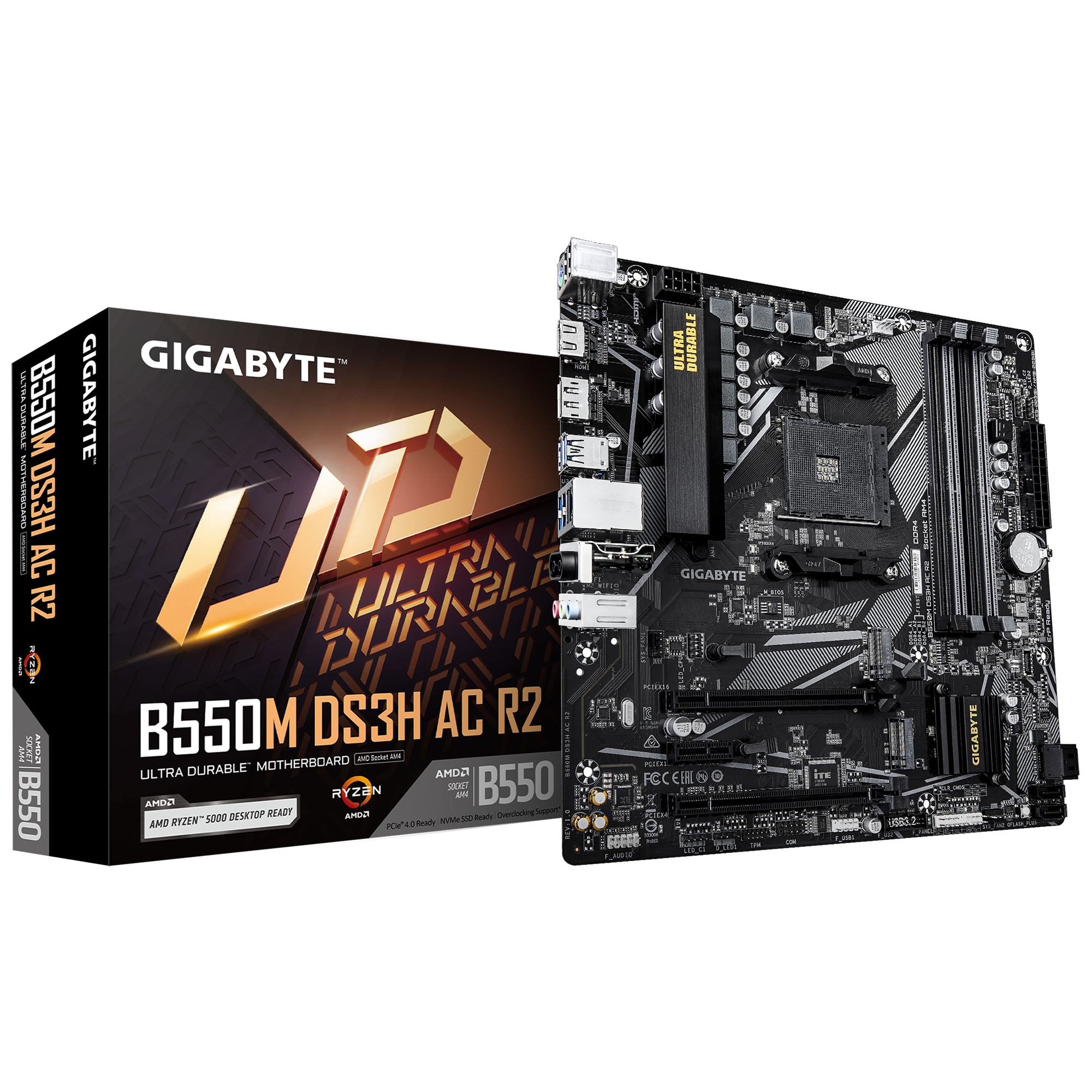 GIGABYTE B550M DS3H AC R2 M-ATX Motherboard